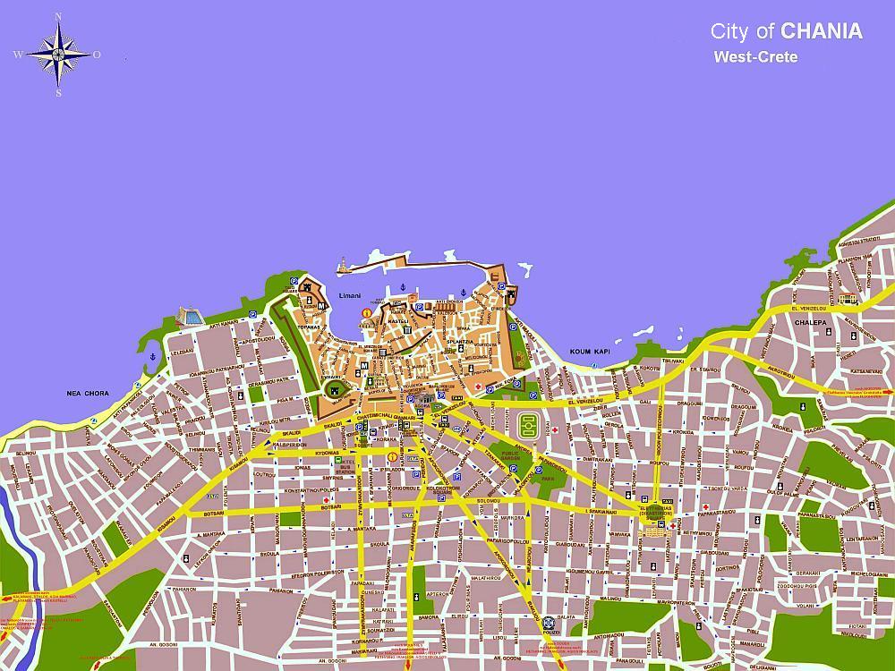 CRETA deluxe - City Map of Chania